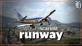 Worlds scariest airport Toncontin Honduras 😱 [upl. by Zipporah554]