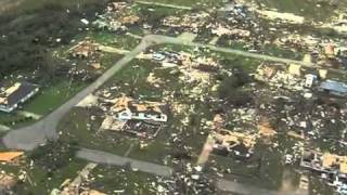 April 27 2011 Tuscaloosa Alabama Tornado Damage Aerial View [upl. by Akcinat]