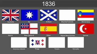 Evolution of Oceania flags 15002024 [upl. by Xymenes545]