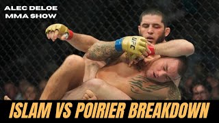 Islam Makhachev vs Dustin Poirier BREAKDOWN  A Detailed Look at the DArce Choke Finish [upl. by Nahtan229]