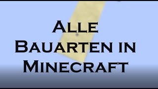 Alle Bauarten in Minecraft [upl. by Leahcym]