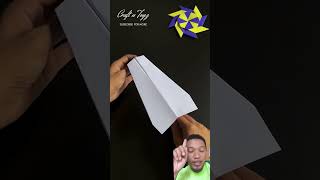 Cara Membuat Pesawat dari kertas Origami terbang lama dan jauh dan tinggi diy diykertas tips [upl. by Nnailuj]