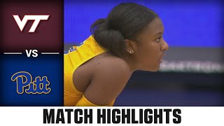 Virginia Tech vs Pitt ACC Volleyball Highlights 2023 [upl. by Eveline987]