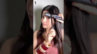 2 perfect ways to curl with straightener ✅😍  haircurling curls hairtutorial shorts [upl. by Haimaj]