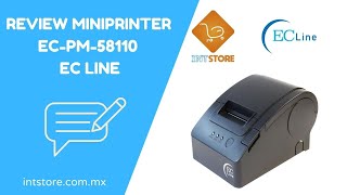 Review miniprinter EC PM 58110 58mm de EC Line [upl. by Keiko558]