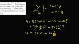 Applied Maths Projectiles Range And Magnitude [upl. by Weatherby341]