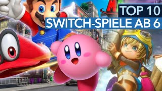 Top 10 SwitchSpiele ab 6 Jahren  Die besten NintendoSwitchSpiele für Kinder [upl. by Yrakcaz]