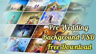 Pre Wedding Background PSD free download [upl. by Haidej]