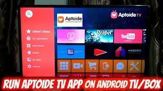 Install Aptoide TV App on Android TV  Box [upl. by Taylor]