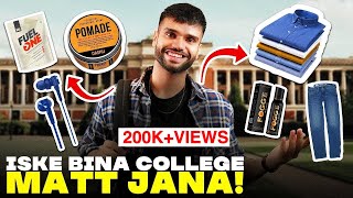 EVERY College Guy NEEDS These Style Items  College Shopping Guide  BeYourBest Fashion San Kalra [upl. by Norrahc149]