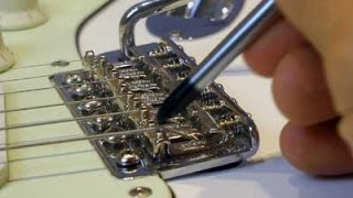 How To Set Up a Vintage Strat Six Bolts Screws Tremolo for Best Floating Performance [upl. by Waverley]