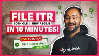 BEST ITR filling TUTORIAL for SALARIED EMPLOYEES  Old amp New Tax Regime  ITR 1 AY2425 [upl. by Einahteb66]