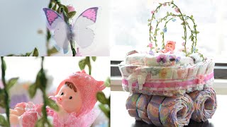 Bassinet Diaper Cake  How to  Baby Shower [upl. by Ahseena]