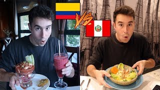 Comida PERUANA 🇵🇪 vs COLOMBIANA 🇨🇴 [upl. by Meehan15]