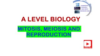 A level  Biology  Topic 3B  Mitosis meiosis and reproduction  Pearson Edexcel [upl. by Assilla]