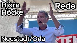 Björn Höcke Rede  Wahlkampf Familienfest Neustadt an der Orla 220824 [upl. by Spillihp]