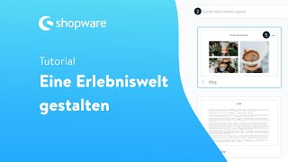 Die Erlebniswelten gestalten Shopware 6 Tutorial [upl. by Mellie]