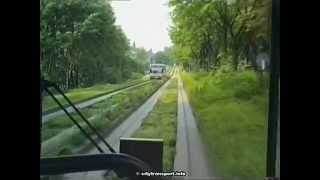 Essen OBahn  Kerb Guided Busway  Fulerumer Strasse Ride [upl. by Sugden]