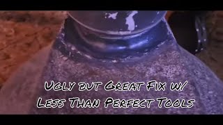 Potbelly Stove Pipe Repair Using Fireplace Cement Mortar  DIY Guide for Beginners [upl. by Atneciv]