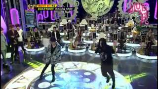 121113 Strong Heart Ep 154 quotEunhyuk dancing Only One with ShinDong quot [upl. by Roxie]