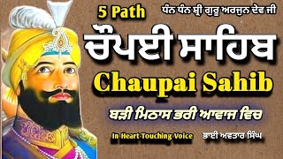 Path Full Chaupai Sahib  5 Path Vol 22  Chopai Sahib  Chaupai Sahib Path Full  BY NIRMOLAK GYAN [upl. by Nnylear]