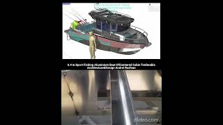 64 m Sport Fishing Aluminium Boat Offcentered Cabin Trailerable ArchitectureampDesign Andrei Rochian [upl. by Eiclek274]