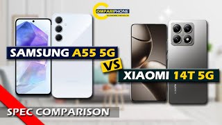 PHONE COMPARISON  SAMSUNG A55 5G VS XIAOMI 14T 5G [upl. by Nyra]