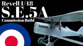 148 Revell SE5a Part1Commission build [upl. by Atteuqram636]