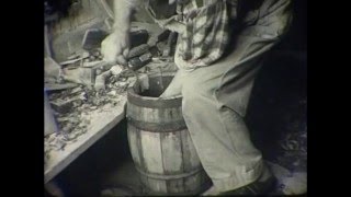 Cooperage Barrel maker 1959 Danish [upl. by Hallerson]