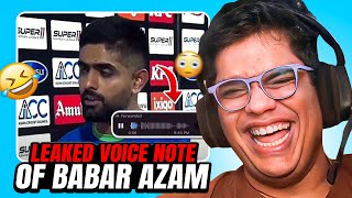 LEAKED VOICE NOTE OF BABAR AZAM [upl. by Enreval]