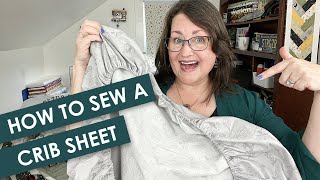 How To Sew A DIY Crib Sheet For Your Baby [upl. by Ailices]