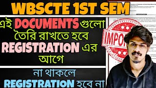 WBSCTE Polytechnic Registration Documents WBSCTE Registration Date 20242025 WBSCTE NEW NOTICE [upl. by Ahterahs]