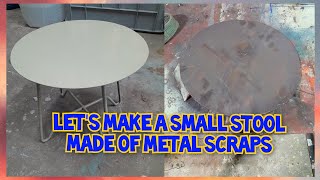 Lets make small stool from metal ScrapsFabrication amp Welding diy metal work ASMR viral live [upl. by Saltsman]