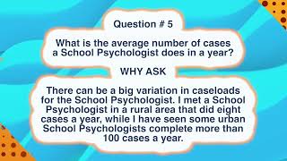 Applicant Questions for the School Psychologist Interview [upl. by Cosmo163]