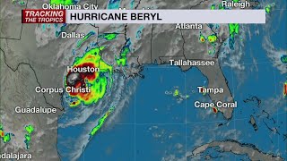 Hurricane Beryl makes landfall in Texas [upl. by Kohler]