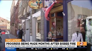 Progress ongoing months after Main Street fire in Bisbee [upl. by Cower230]