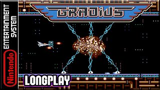 Gradius  Full Game 100 Walkthrough  Longplay  NES [upl. by Odlonyer]