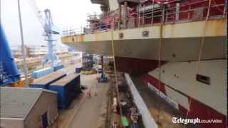 Onboard the Royal Navy war ship of the future HMS Queen Elizabeth [upl. by Annek]