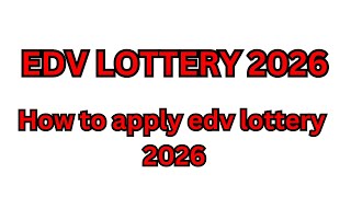 How To Apply Dv Lottery 2026  Dv Lottery 2026 Online apply Application Form  Dv Kasari Bharne 2026 [upl. by Atikahc]