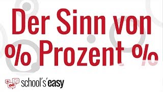 Der Sinn von Prozent  Was soll das [upl. by Eener209]