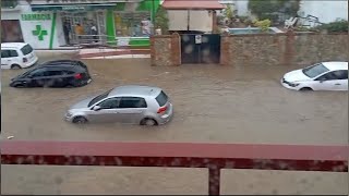 Primeras inundaciones en Málaga [upl. by Yadrahc]