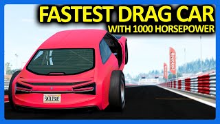 BeamNG  FASTEST 14 Mile 1000 Horsepower Drag Car [upl. by Adair]