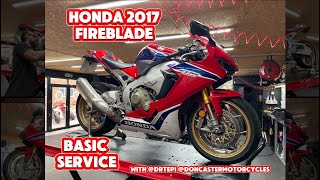 Honda CBR Fireblade Motorcycle Basic Service talk through guide with Dr Tepi  Doncaster Motorcycles [upl. by Xerxes]