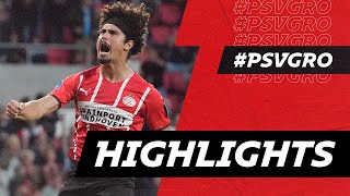 RAMALHO scores his first in 🔴⚪  HIGHLIGHTS PSV  FC Groningen [upl. by Iolenta]