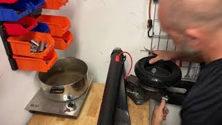 Front Wheel Solid Tire Replacement [upl. by Silvestro]