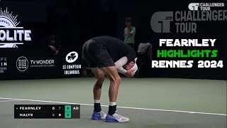 Jacob Fearnley Saves CHAMPIONSHIP POINTS to Win in Rennes Highlights from His Run [upl. by Bravin]