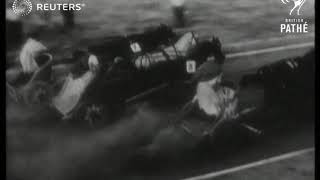 Ancientstyle Chariot Racing in Rome 1950 [upl. by Coletta]