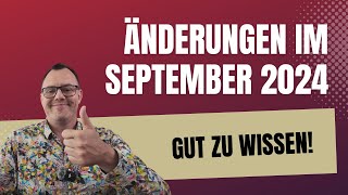 Gut zu wissen 7 wichtige Änderungen für Rentner im Monat September 2024 [upl. by Notrem]