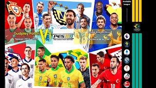 PES 2013  Gudpley Patch Season 202425 V1 WINTER PC  DOWNLOAD [upl. by Pirzada874]