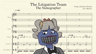 OLD Toontown Corporate Clash  The Litigation Team The Stenographer Piano Duet [upl. by Nedrah]